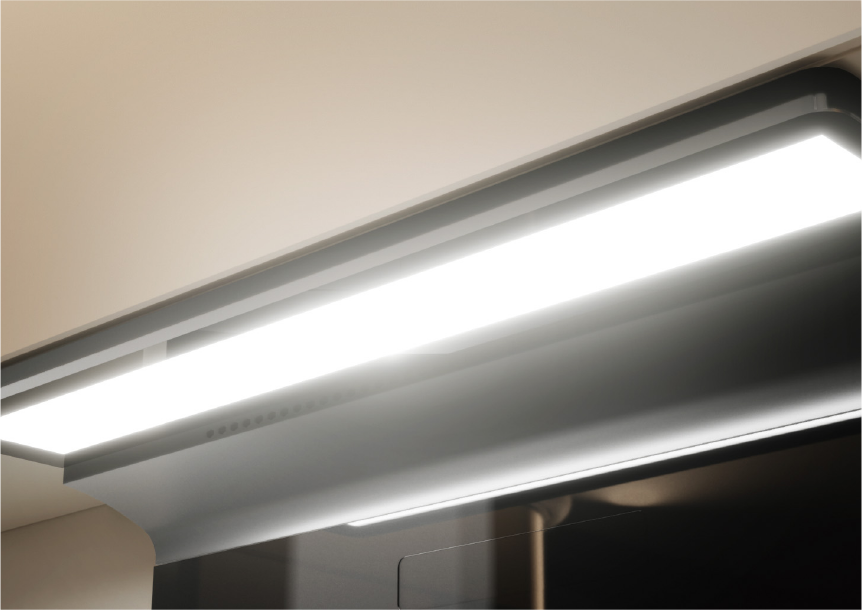 มาพร้อมกับไฟส่องสว่างด้านบนที่ครอบคลุมเต็มพื้นที่