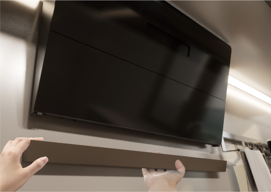 มาพร้อมฟังก์ชันทำความสะอาดอัตโนมัติภายในตัวเครื่องดูดควัน