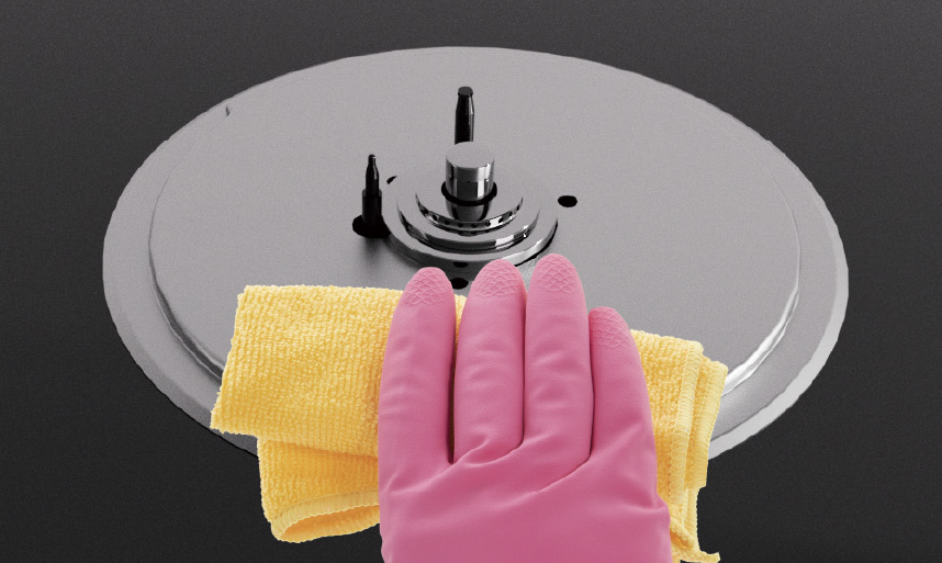 ใช้ฝาครอบหัวเตาที่ออกแบบมาให้ถอดได้ง่าย